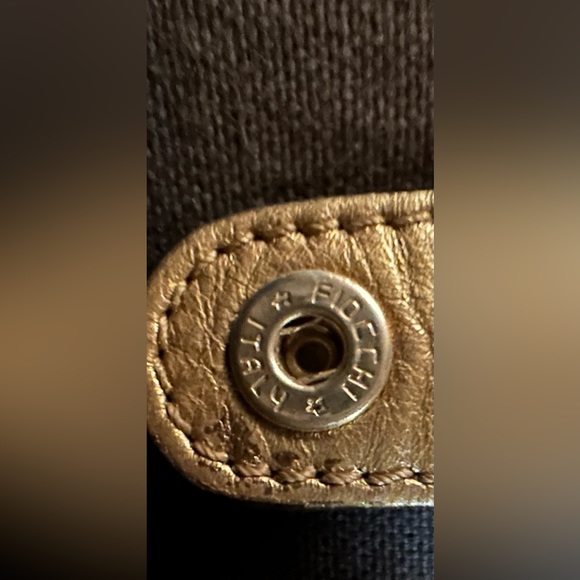 Burberry Gold Leather Haymarket Coated Canvas Canterbury Good used condition - Picture 11 of 16